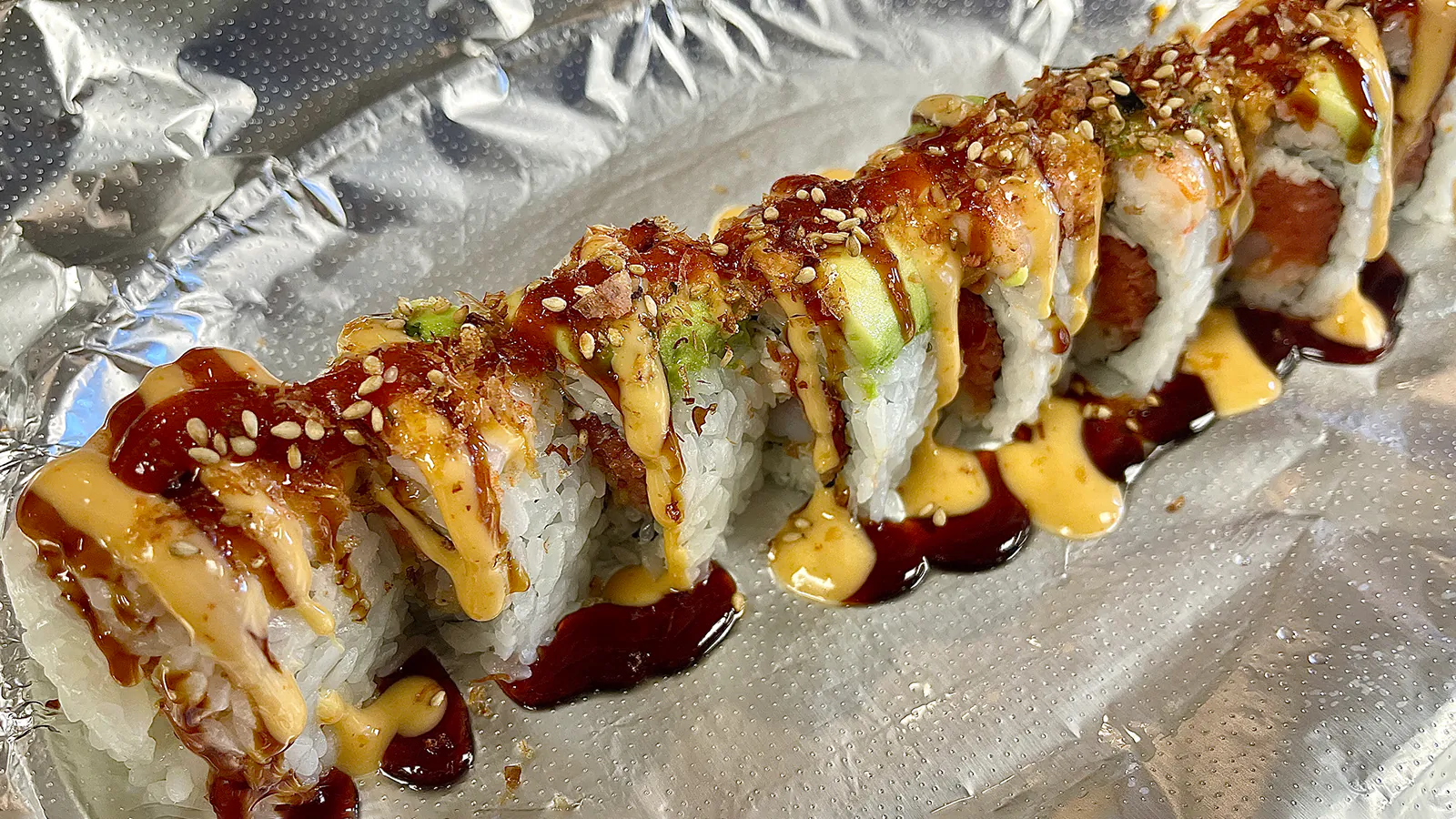 Teriyaki Sushi at Gyuto Sushi & Ramen，a Japanese Restaurant in Arlington